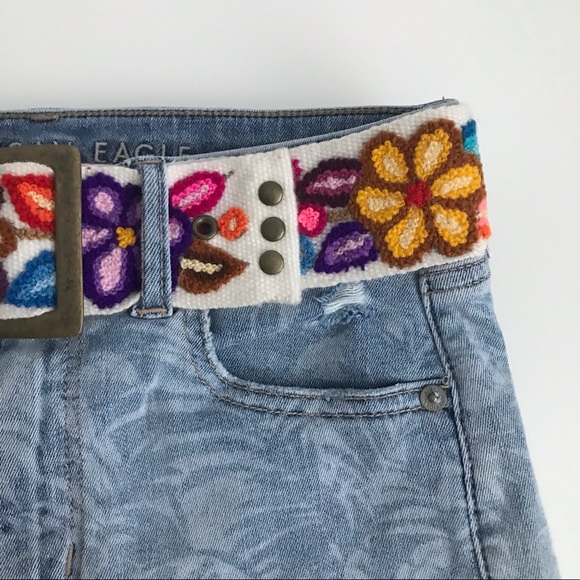 Bohemian Embroidered Floral Belt - Picture 6 of 6